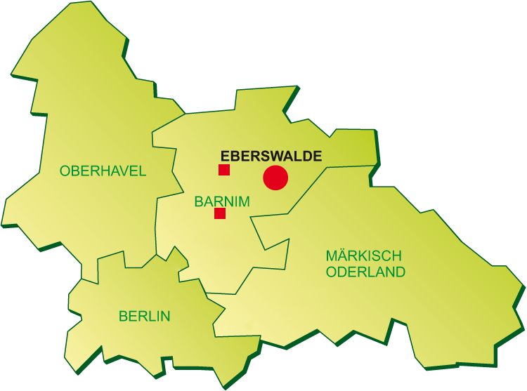 Leistungsgebiet: Eberswalde, Biesenthal, Finowfurt